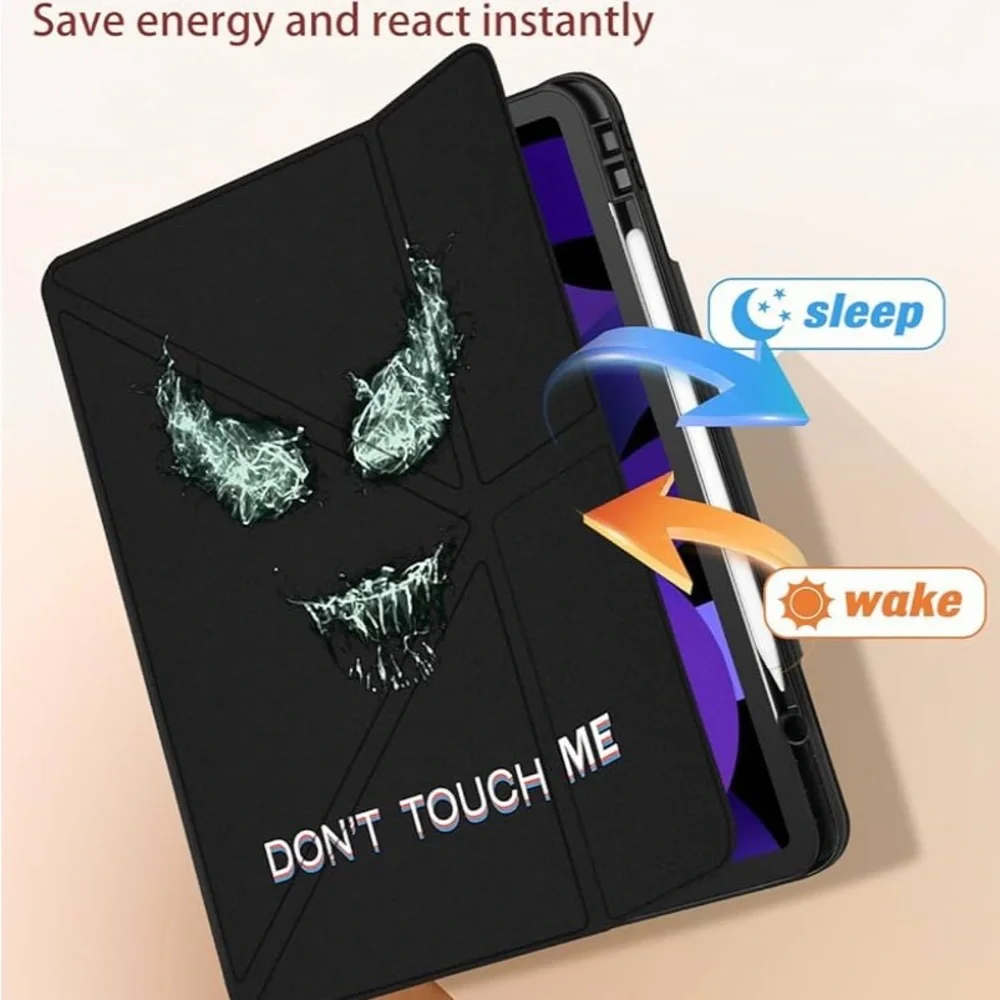 Black Tablet Cover with Graphic Design IPad Pro 13 inch 7th Generation